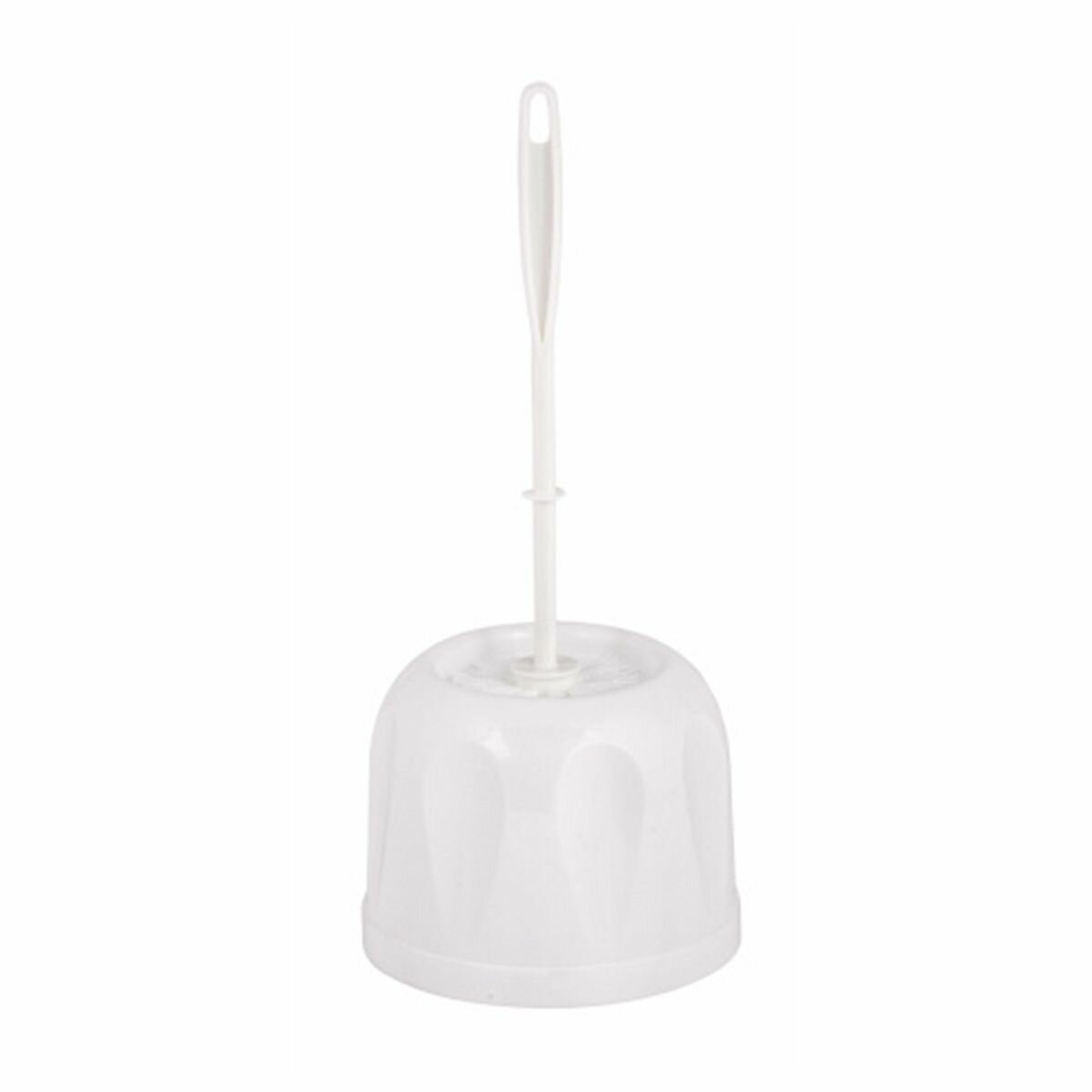 Ершик туалетный Альтернатива с овальной подставкой, цвет белый