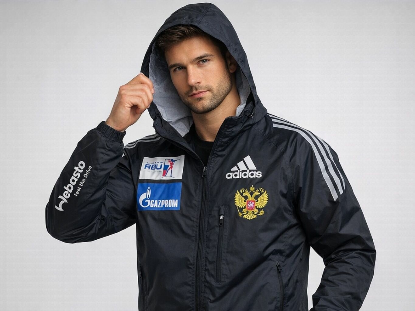 Плащ-дождевик adidas Базовая коллекция, размер INT XS, black — фото 1