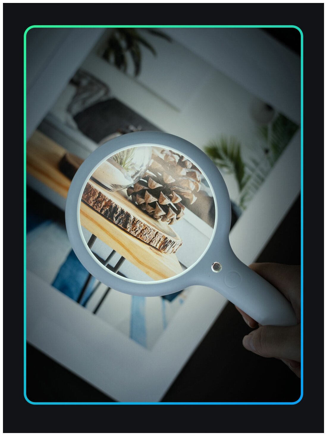 Увеличительное стекло с подсветкой Xiaoda 3X Illuminated HandHeld Magnifier (XD-FDJ01)