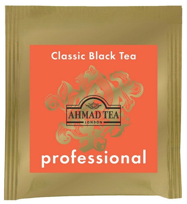 1564 Чай "Ahmad Tea","Professional", Чай черный "Классический", пакетики с ярлычками, в к/ф 300х2г - фотография № 3