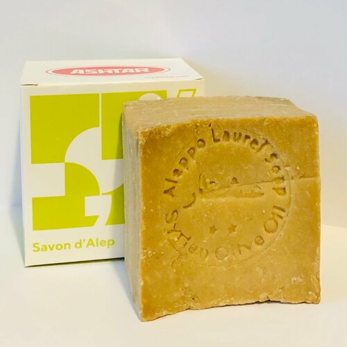 Мыло алеппское оливковое натуральное Ashtar с 5,5% лаврового масла