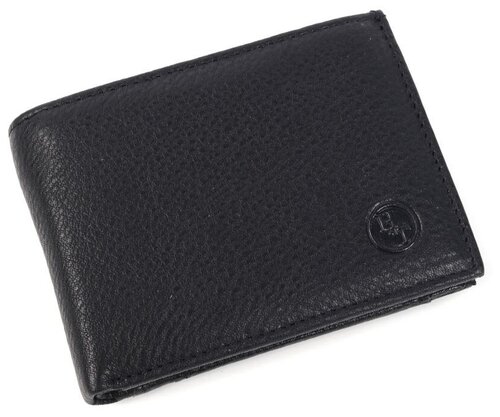 Бумажник HT 168-24В Блек, фактура гладкая, зернистая, черный