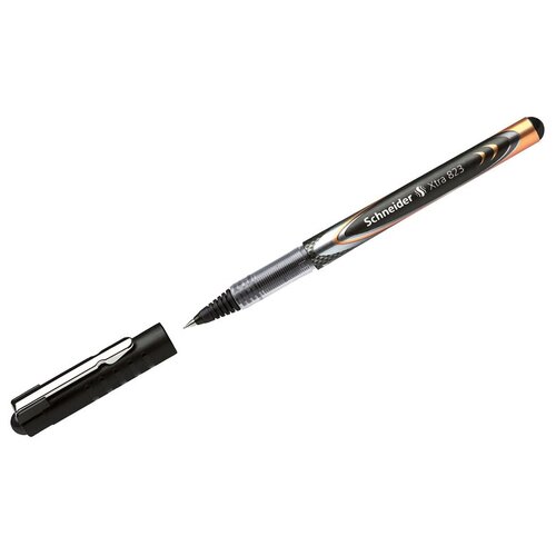Ручка-роллер Schneider Xtra 823 черная, 0,5мм, одноразовая, 2 штуки ручка роллер schneider topball 845 черная 0 5мм одноразовая 2 штуки