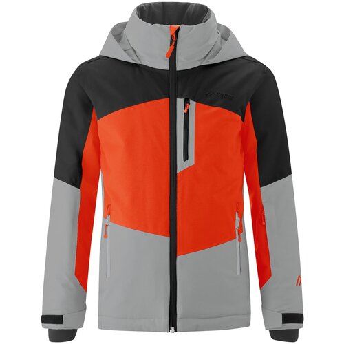 Горнолыжная куртка Maier Sports для мальчиков, капюшон, утепленная, водонепроницаемая, размер 116, мультиколор