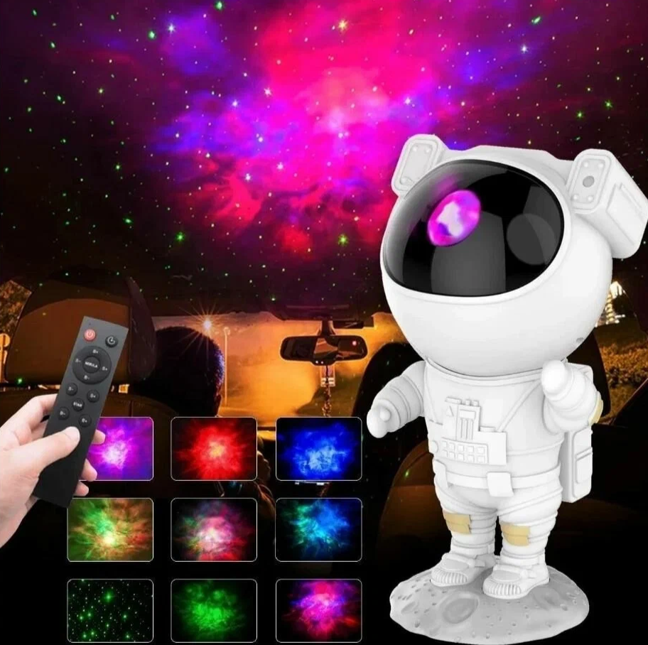 Детский ночник проектор космонавт, лазерный проектор звездного неба, проектор неба для детей - фотография № 4