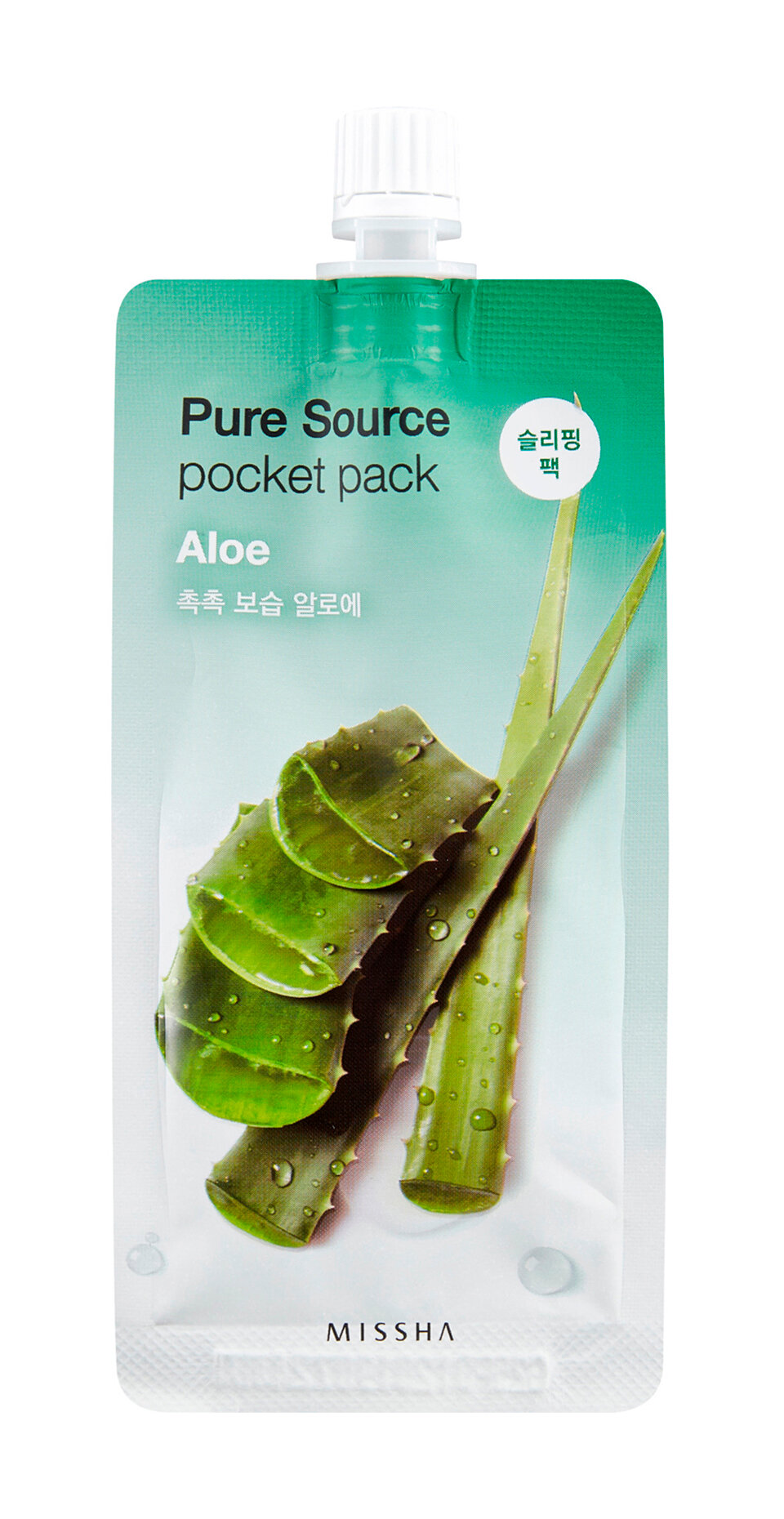 MISSHA Pure Source Pocket Pack Маска для лица Aloe, 10 мл