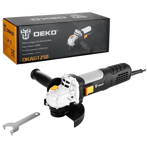 УШМ Deko DKAG1250 1250 Вт 125 мм 372000₽