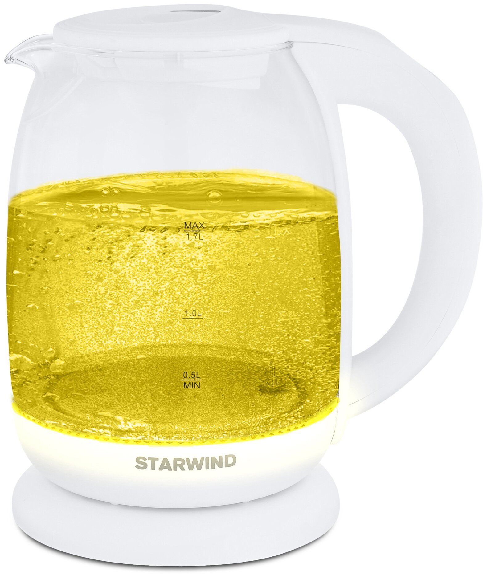 Чайник электрический STARWIND , 2200Вт, белый - фото №9