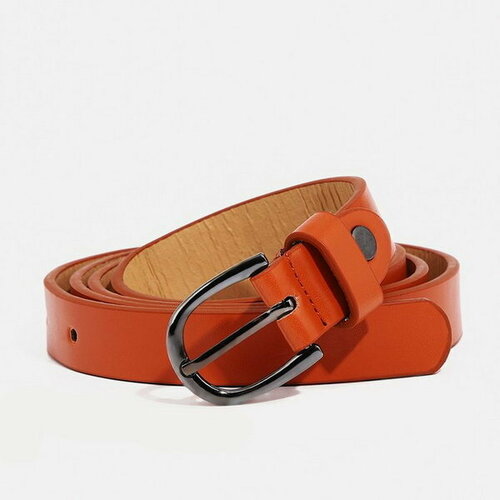 фото Ремень сима-ленд, размер 110, оранжевый сима-лэнд