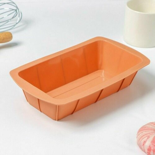 Форма силиконовая для выпечки Хлеб 24х13х6 см цвет бежевый 829₽