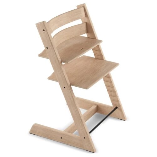 стульчик stokke стокке steps сидение black ножки oak black 349705 Стульчик для кормления Stokke Tripp Trapp из дуба, натуральный дуб