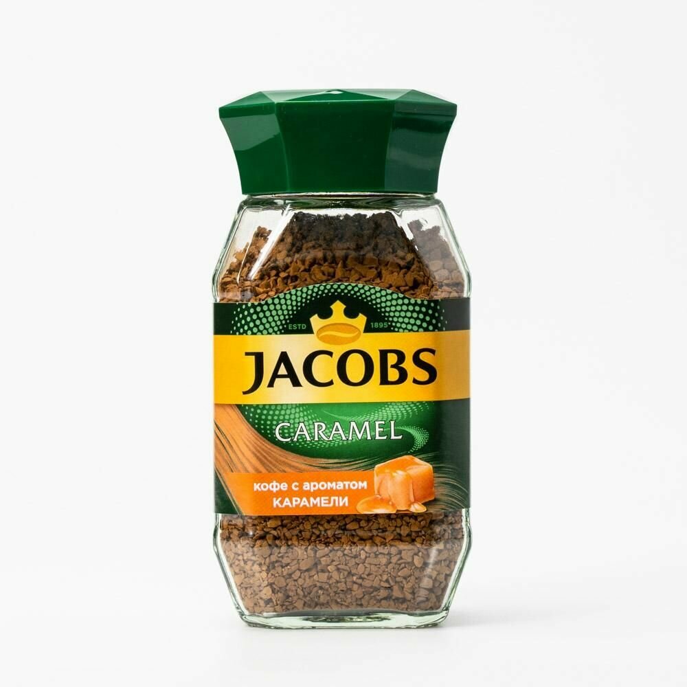Кофе растворимый Jacobs Caramel с ароматом карамели 95г - фото №16
