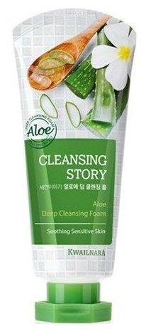 Пенка для снятия макияжа с экстрактом алоэ Welcos Kwailnara Cleansing Story Deep Cleansing Foam Aloe 120г.