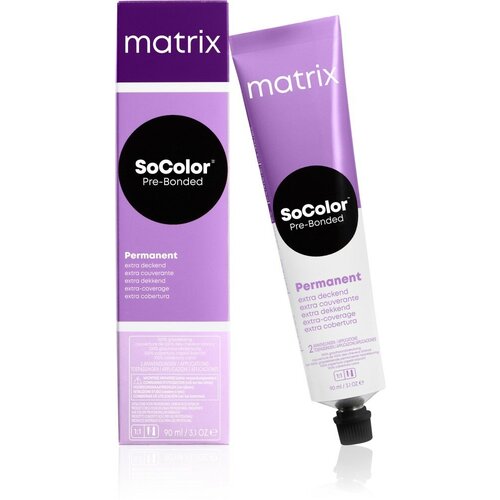 Matrix SoColor перманентная крем-краска для волос Pre-Bonded, 4NJ Шатен натуральный нефритовый, 90 мл