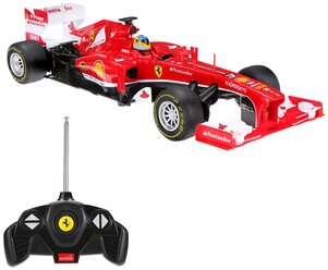 Гоночная машина Rastar Ferrari F1 (53800), 1:18, 28 см, красный/черный/белый