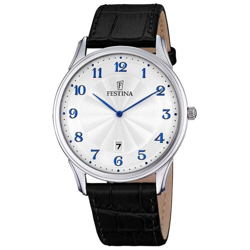 Наручные часы FESTINA Classic, серебряный классические черные советские наручные кварцевые часы с логотипом серп молот арабские подвесные часы мужские и женские студенческие пода