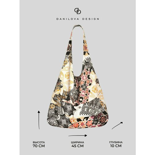 фото Сумка шоппер danilova design, бежевый