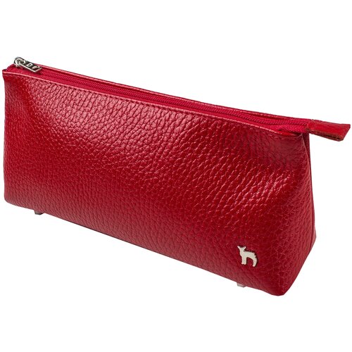 фото Косметичка mumi "данди" алый 166-13, натуральная кожа