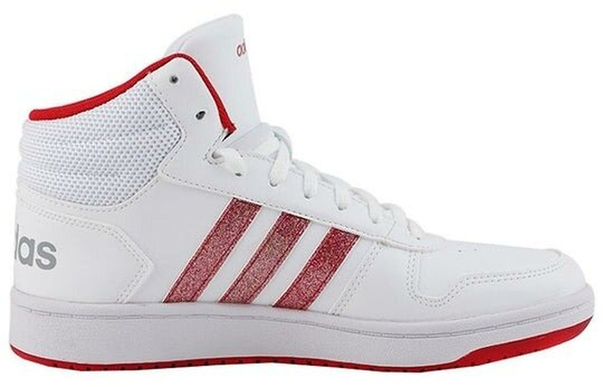 Кеды adidas Hoops 2.0, размер 4 UK, белый/красный