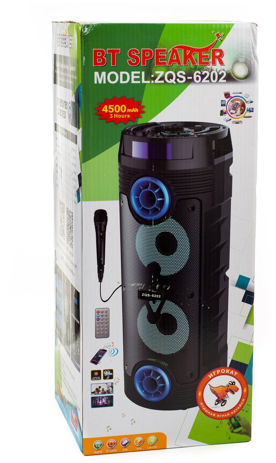 Портативная акустика BT SPEAKER ZQS-6201 30 Вт