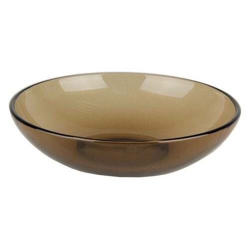 Тарелка глубокая 62070 d-19см стекло кругл. дымч.