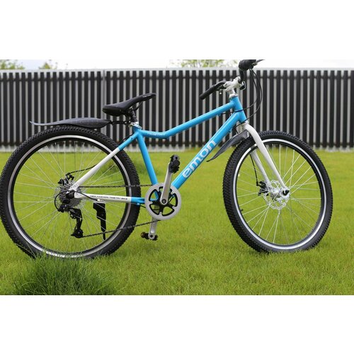 Велосипед на алюминиевой раме Richiesto TT072 7S 26 Горныйгородской Для активного отдыха Взрослыйподростковый синий с надписью 2360000₽