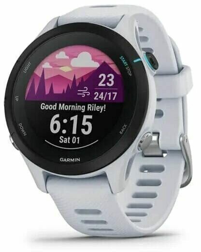 Умные часы Garmin Forerunner 255S Music Wi-Fi, белый камень