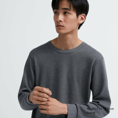 Термобелье верх Uniqlo, размер 3XL, серый