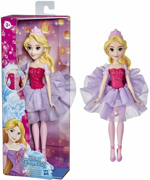 Кукла Рапунцель Водный балет Принцесса Диснея, 30 см, Disney Princess, E9878/E9849 Hasbro