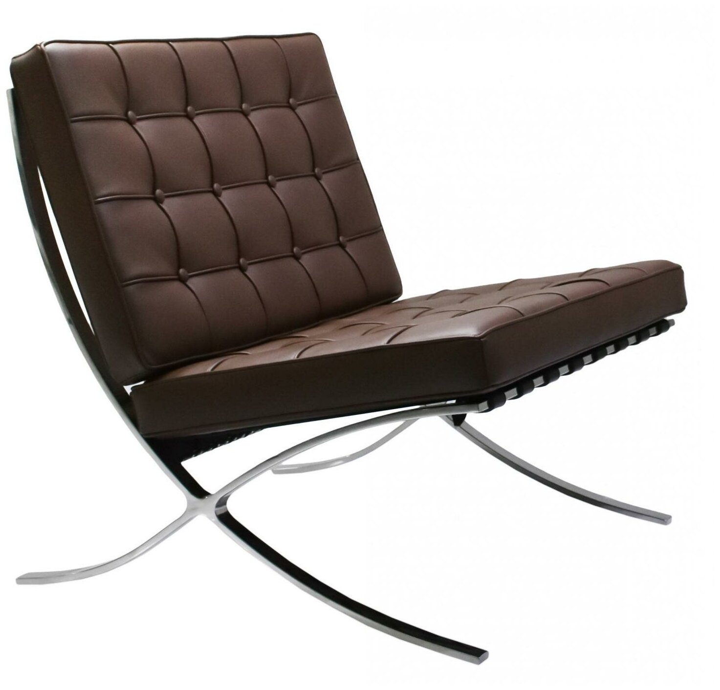 фото Кресла Bradexhome Кресло BARCELONA CHAIR коричневый