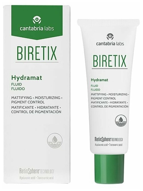 BIRETIX Hydramat Day Fluid (Cantabria Labs) – Флюид дневной увлажняющий матирующий
