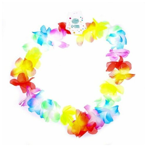 Гавайское ожерелье Радуга цветов гавайское ожерелье фантазия цветов
