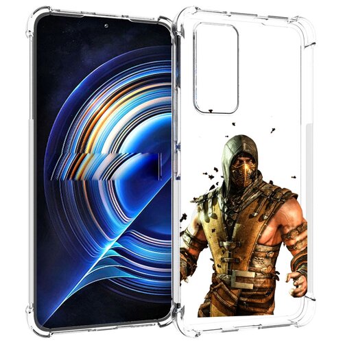 Чехол MyPads Mortal Kombat scorpion для Tecno Camon 19 Neo задняя-панель-накладка-бампер