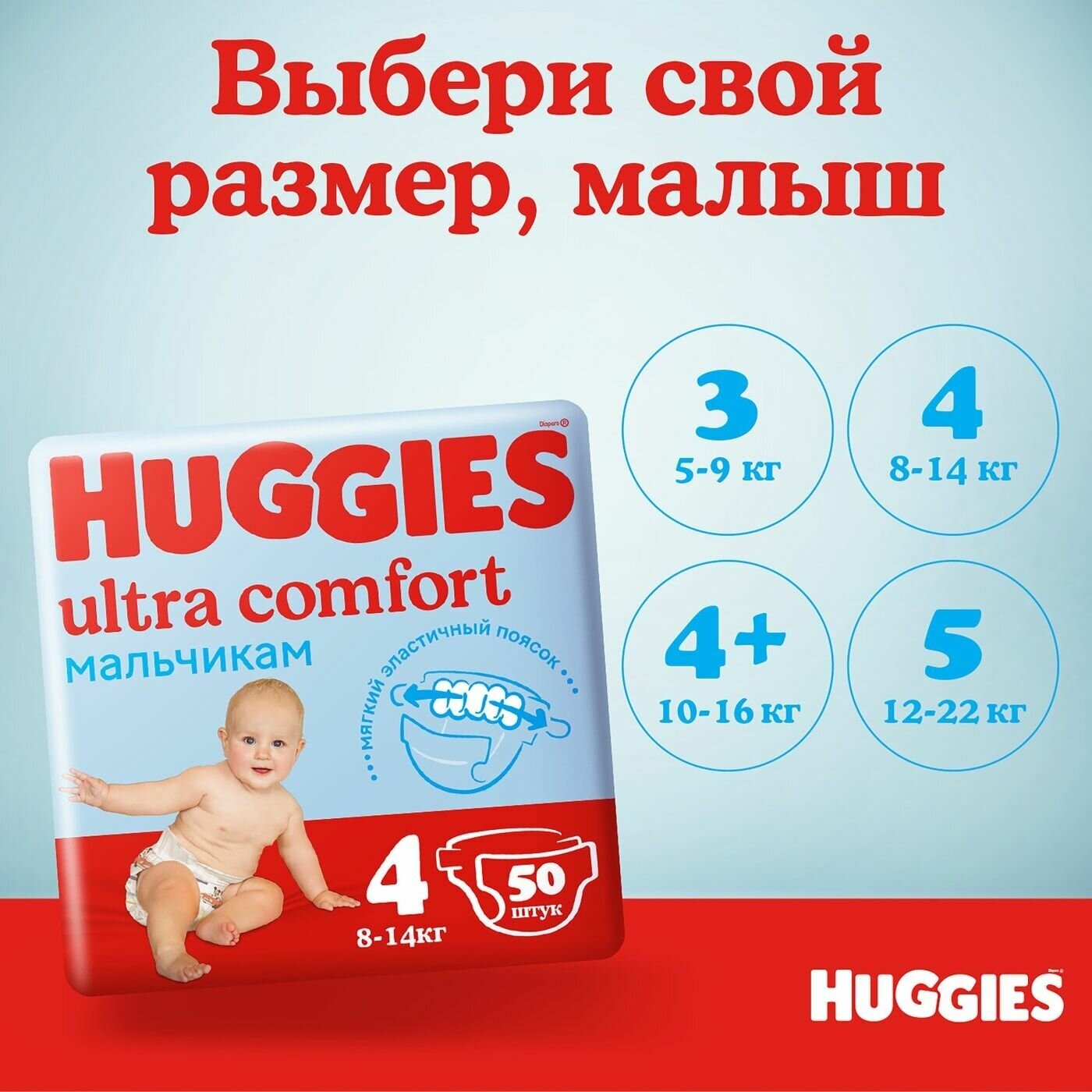 Подгузники Huggies Ultra Comfort для мальчиков 3 (5-9 кг), 94 шт - фото №6