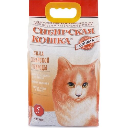 Сибирская Кошка Наполнитель Оптима 5л комкующийся