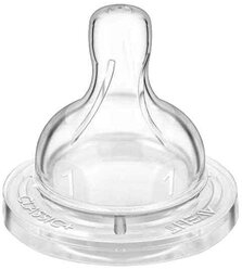 Соска Philips AVENT Classic+ силиконовая SCF631/27 0м+, 2 шт. бесцветный