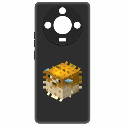 Чехол-накладка Krutoff Soft Case Minecraft-Иглобрюх для Realme 11 Pro+ черный чехол накладка krutoff soft case minecraft иглобрюх для realme c33 2023 черный