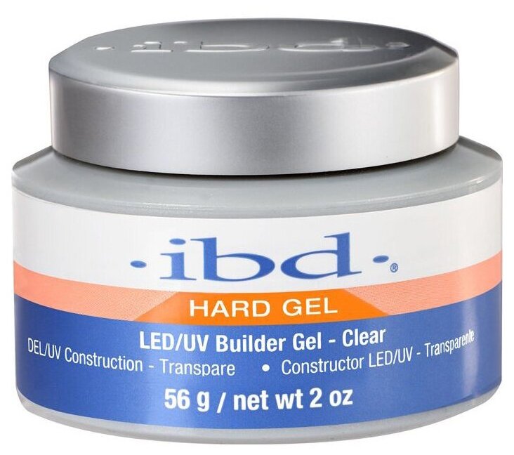 IBD, конструирующий прозрачный гель LED/UV Builder Gel Clear, 56 гр.