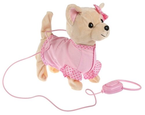 Интерактивная мягкая игрушка Мой питомец Долли, бежевый/розовый