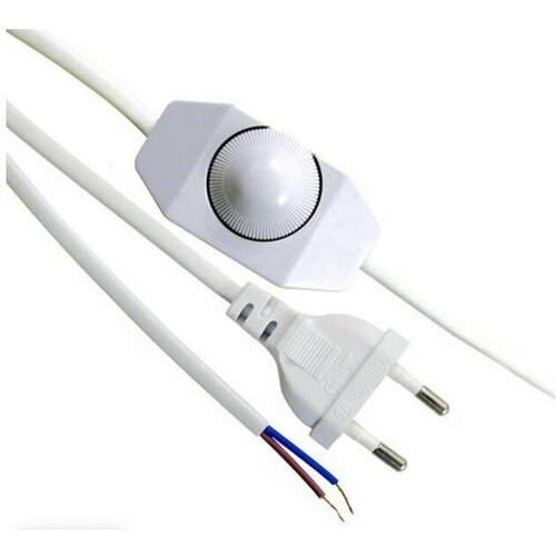 Шнур для бра с димером 1,8 м белый