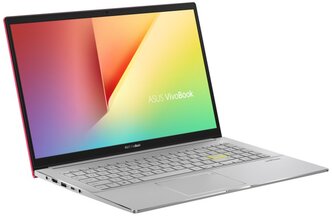 15.6" Ноутбук ASUS VivoBook S15 S533EQ-BN258T (1920x1080, Intel Core i5 2.4 ГГц, RAM 8 ГБ, SSD 512 ГБ, GeForce MX350, Win10 Home), 90NB0SE2-M04120, красный