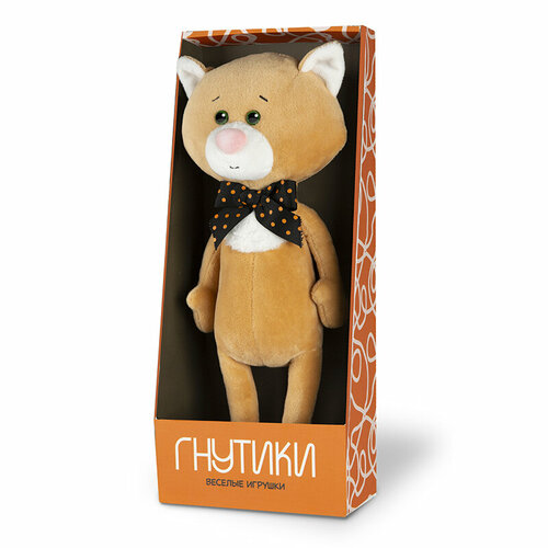 Мягкая игрушка Maxitoys Гнутики Кот Мурлык, 22 см, оранжевый