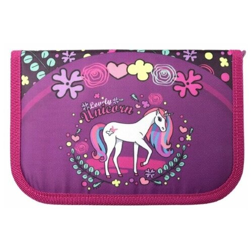 фото Magtaller пенал lovely unicorn с наполнением (27 предметов), фиолетовый