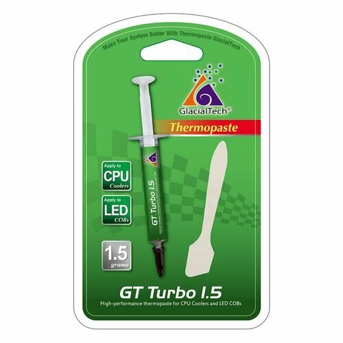 Термопаста GlacialTech GT Turbo 1.5 шприц, 1.5грамм [ad-e8290000ap1001]