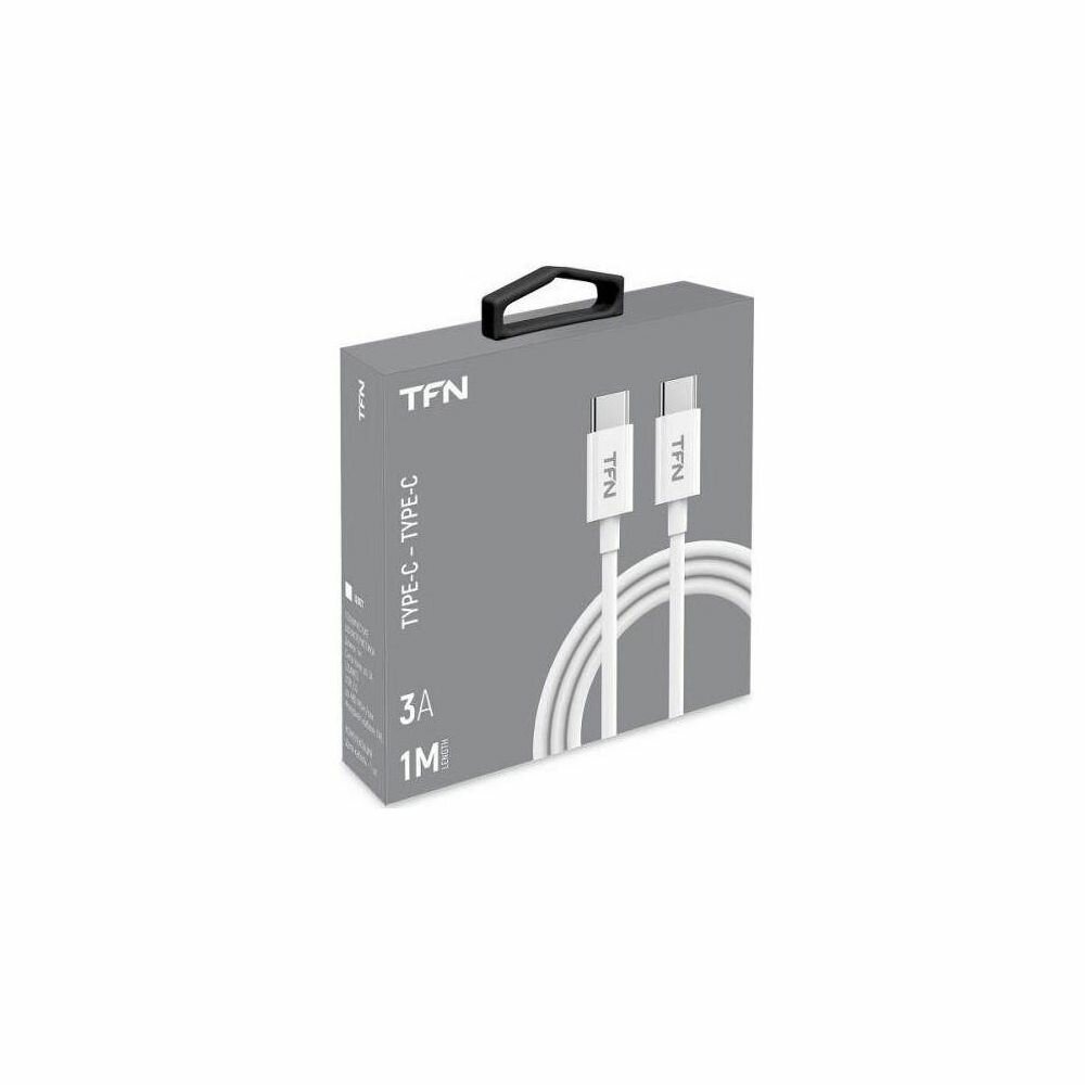 Кабель TFN USB Type-C (m), USB Type-C (m), 1м, белый [tfn-cusbcc1mtpwh] - фото №4