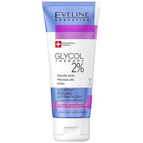 Eveline Cosmetics пилинг для лица Glycol Therapy Oil Enzymatic Peeling 2%, 100 мл eveline glycol therapy 2% ферментативное отшелушивающее масло 100 мл eveline cosmetics