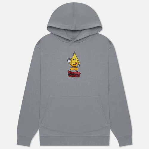 фото Толстовка ripndip, силуэт прямой, размер xl, серый