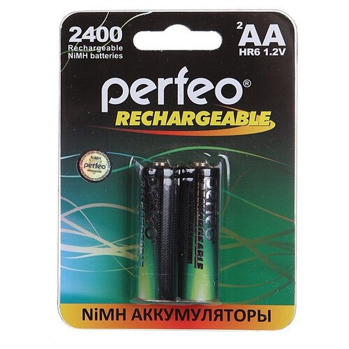 фото Аккумулятор aa - perfeo 2400mah (2 штуки) pf aa2400/2bl pl