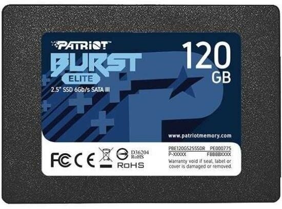 SSD жесткий диск SATA2.5" 120GB BURST E PBE120GS25SSDR PATRIOT