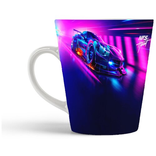 фото Кружка-латте coolpodarok need for speed nfs нед фор спид нфс (фиолетовый фон)